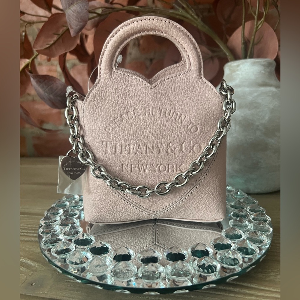 NWOT Tiffany & Co. Return to Tiffany Mini Tote Bag in Dusty Pink - Picture 4 of 17